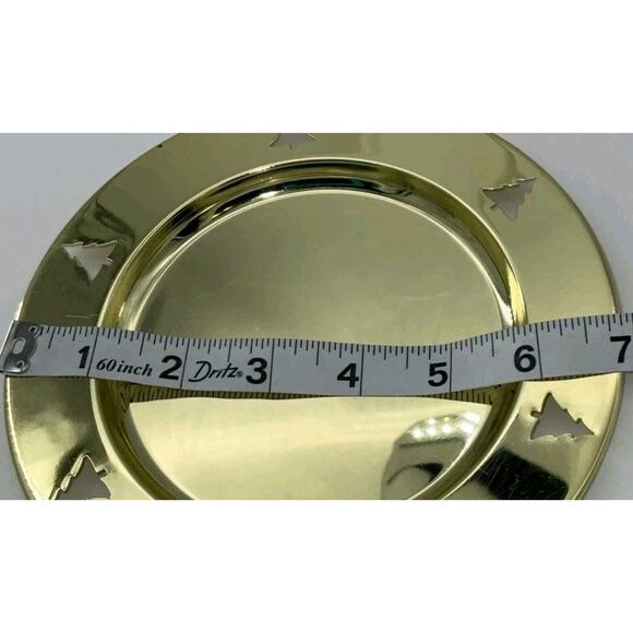 Mental Charger Table Plate Christmas Tree Cutouts - Picture 3 of 3